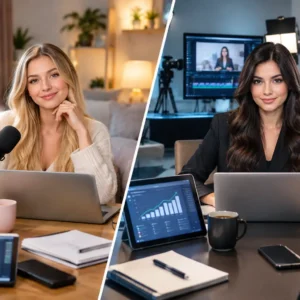 Home Camming Versus Studio Work: Which Pays?