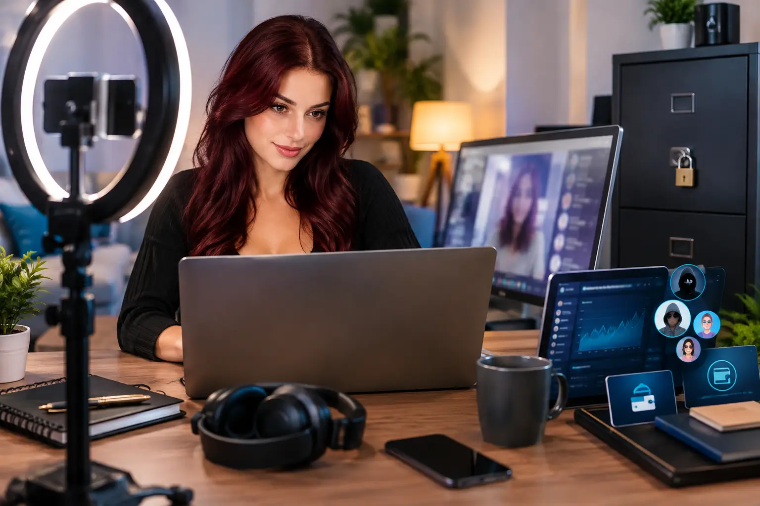 Webcam Model Anonymity Without Losing Income